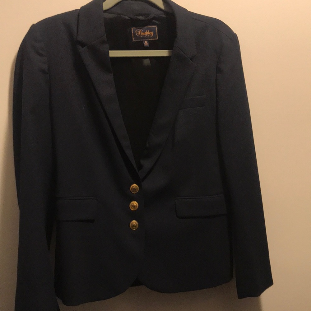 Warn one beautiful navy blazer